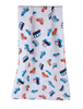 "Navy Blue Cars" Soft and Smooth Mulmul Fabric Baby Swaddle Wrap