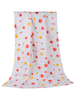 "Orange Space" Soft and Smooth Mulmul Fabric Baby Swaddle Wrap