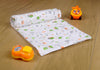 "Orange Stationery" Soft and Smooth Mulmul Fabric Baby Swaddle Wrap