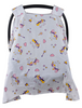 "Purple Unicorn" Carry Cot CANOPY / Car Seat COVER -