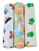 "Cars - Square Lines - Monsters" 44 inch Soft and Smooth Baby Swaddle Wrap