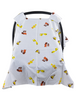 "Yellow Animal" Carry Cot CANOPY / Car Seat COVER